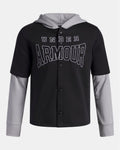 Under Armour Boys' Icon Fleece Button-Down Hoodie