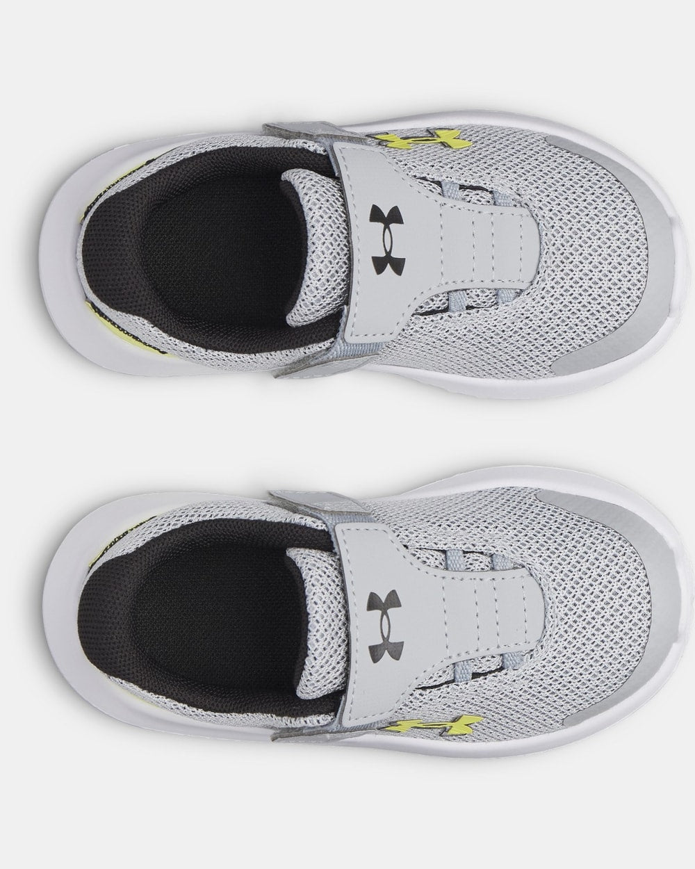 Under Armour Boys' Infant Surge 4 AC Running Shoes - Mod Gray/Black/Lumin Yellow