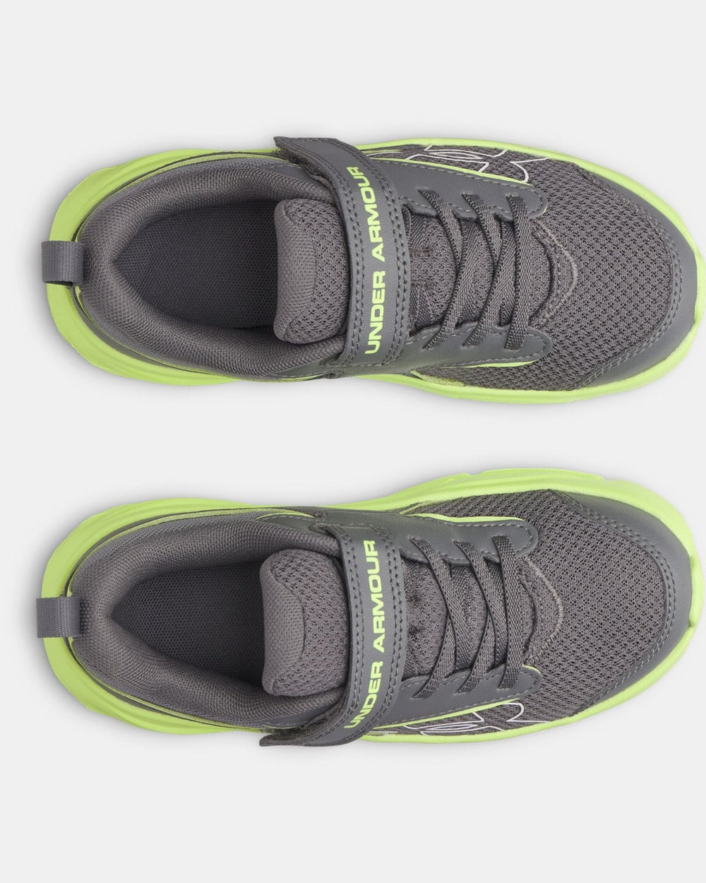 Under Armour Boys' Pre-School Surge 5 AC Running Shoes - Castlerock/Green