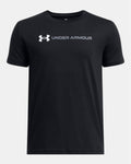 Under Armour Boys' UA Logo Wordmark Short Sleeve