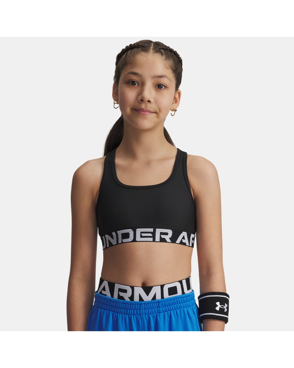 Under Armour Crossback Sports Bra Black front