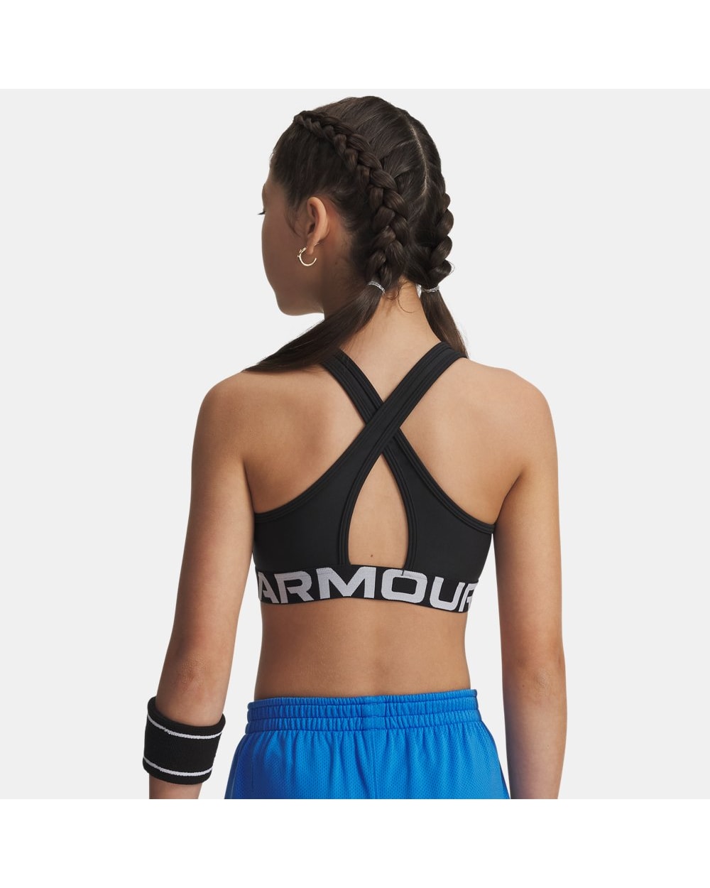 Under Armour Crossback Sports Bra Black back