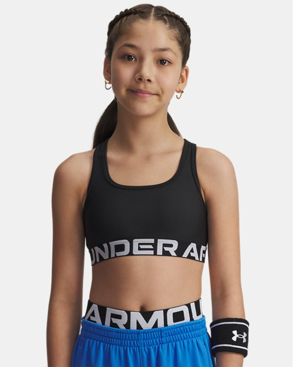 Under Armour Girls' UA Crossback Sports Bra