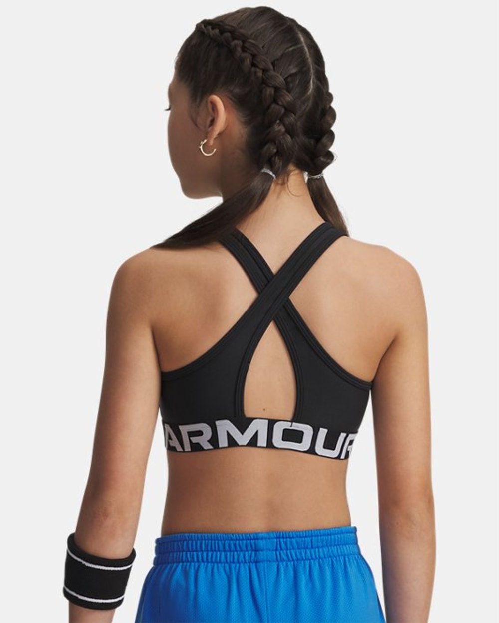 Under Armour Girls' UA Crossback Sports Bra