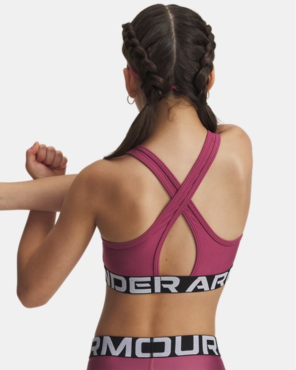 Under Armour Girls' UA Crossback Sports Bra