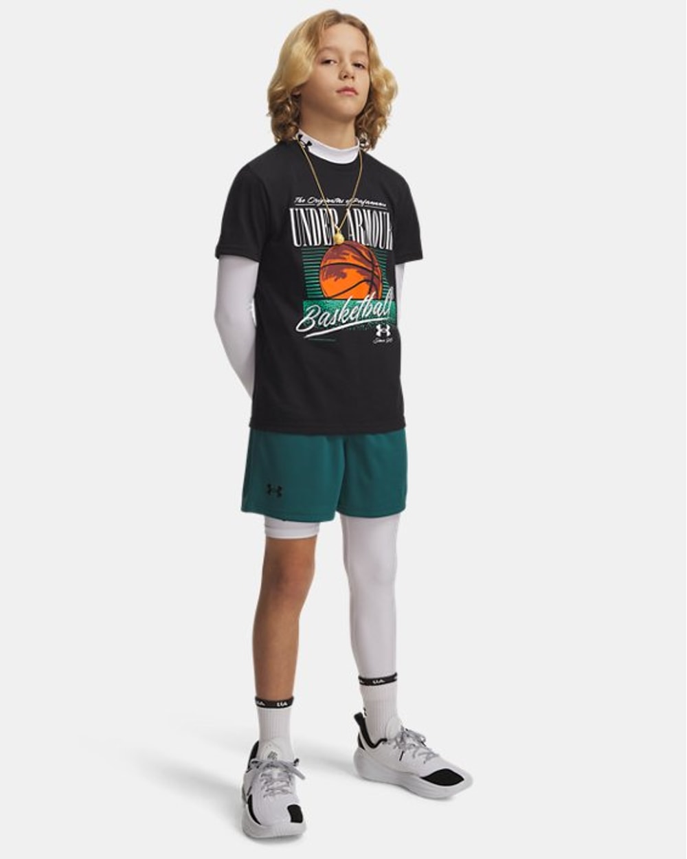 Under Armour HeatGear® Asymmetrical Left Boys' Leggings