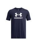 Under Armour Hockey Icon Short Sleeve T-Shirt Navy - front