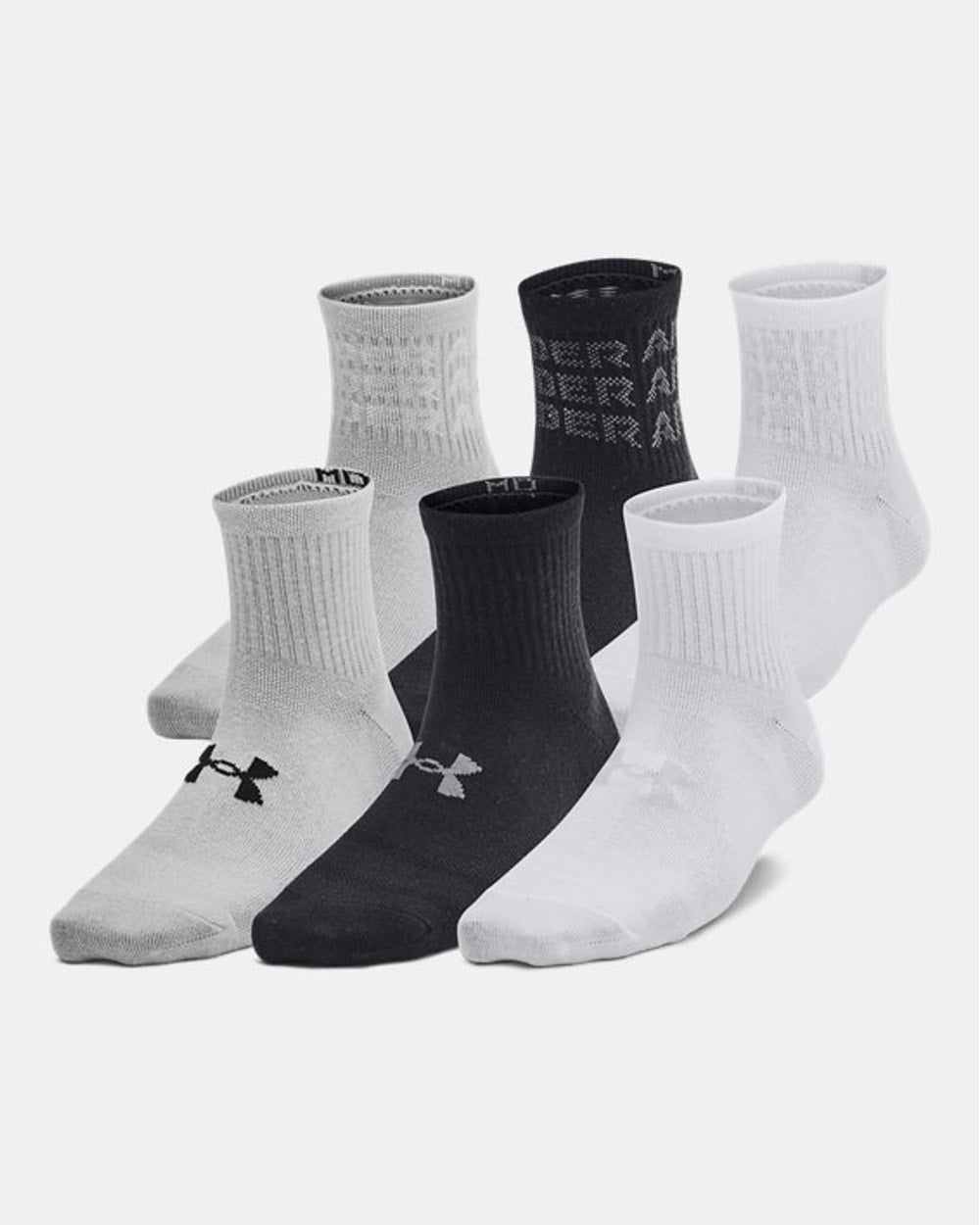 Under Armour Kids' Essential Quarter Socks - 6 Pack