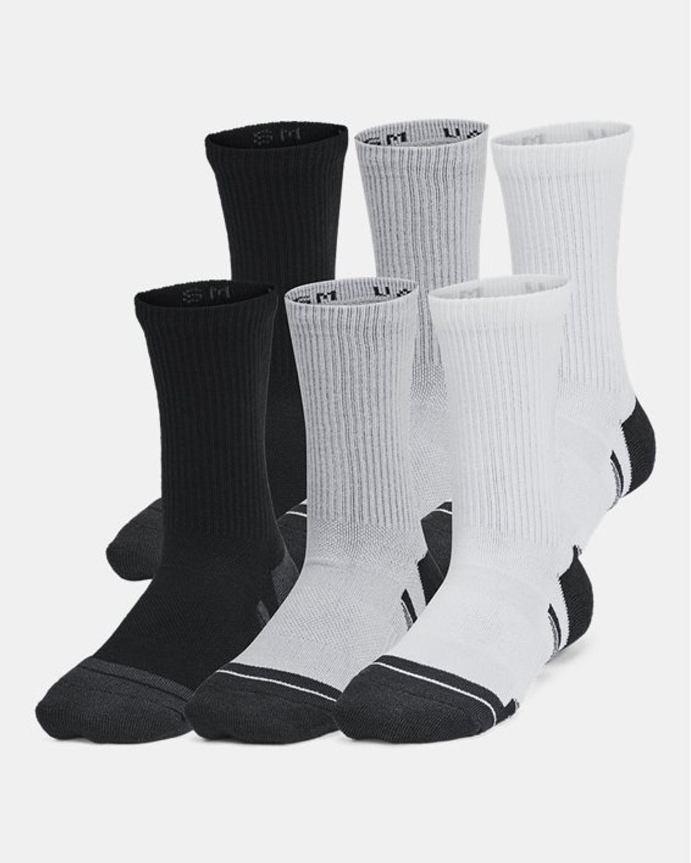 Under Armour Kids' Performance Tech Crew Socks - 6 Pack