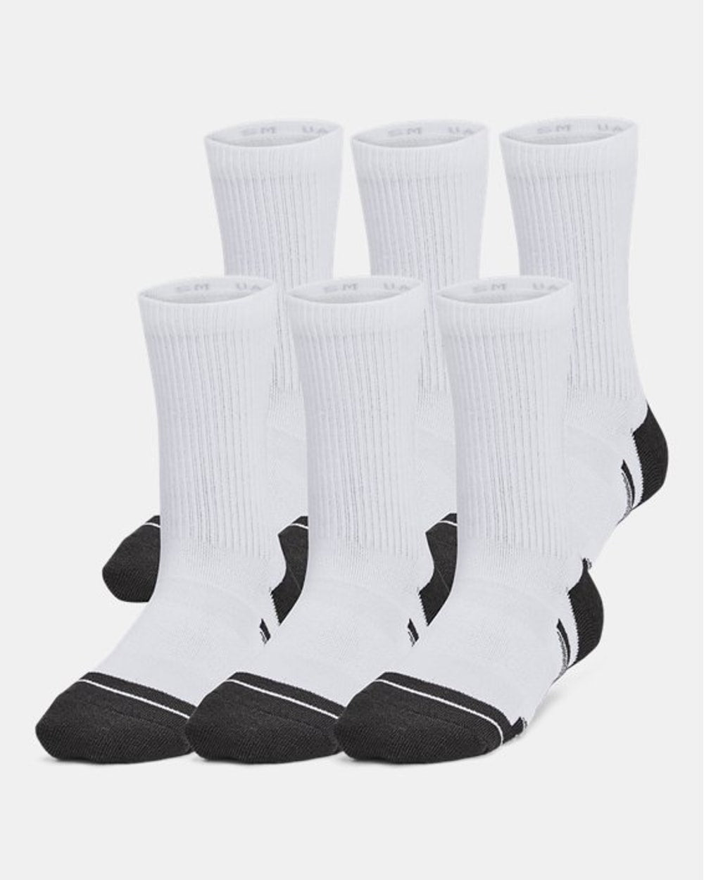 Under Armour Kids' Performance Tech Crew Socks - 6 Pack