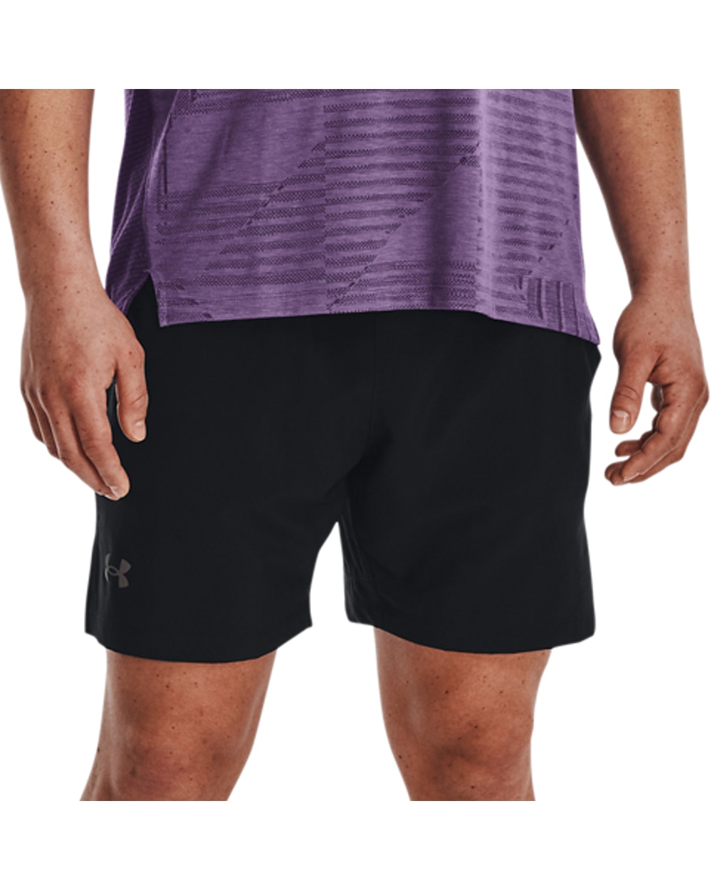Under Armour Launch Elite 2-in-1 7 Inch Short Black front detail