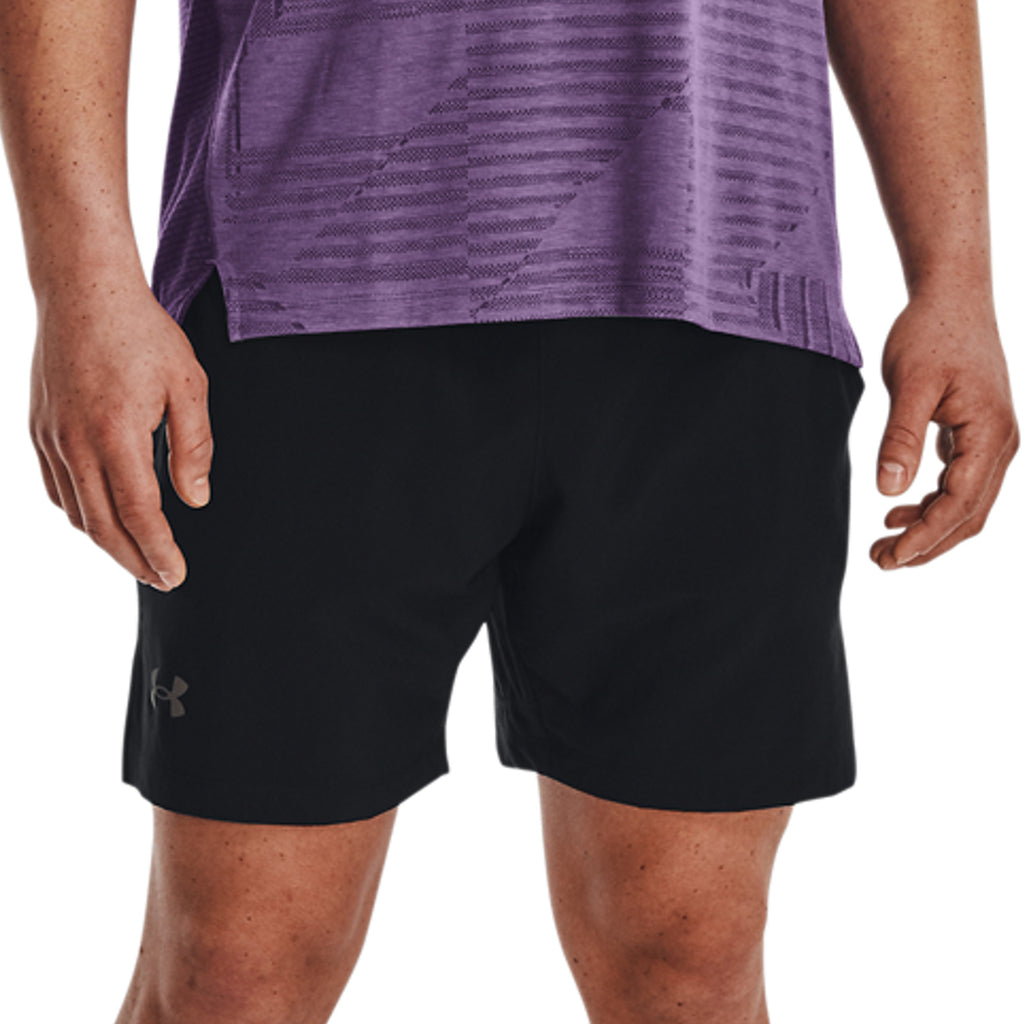 Under Armour Launch Elite 2-in-1 7 Inch Short Black front detail