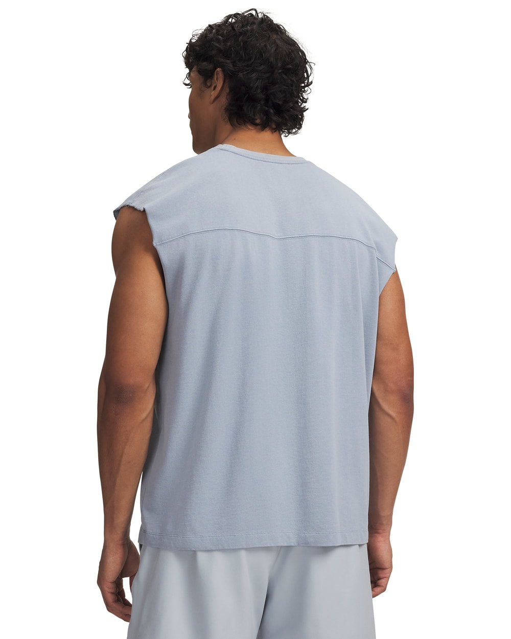Under Armour Men's Icon Heavyweight Cotton Tank BLUE WIND