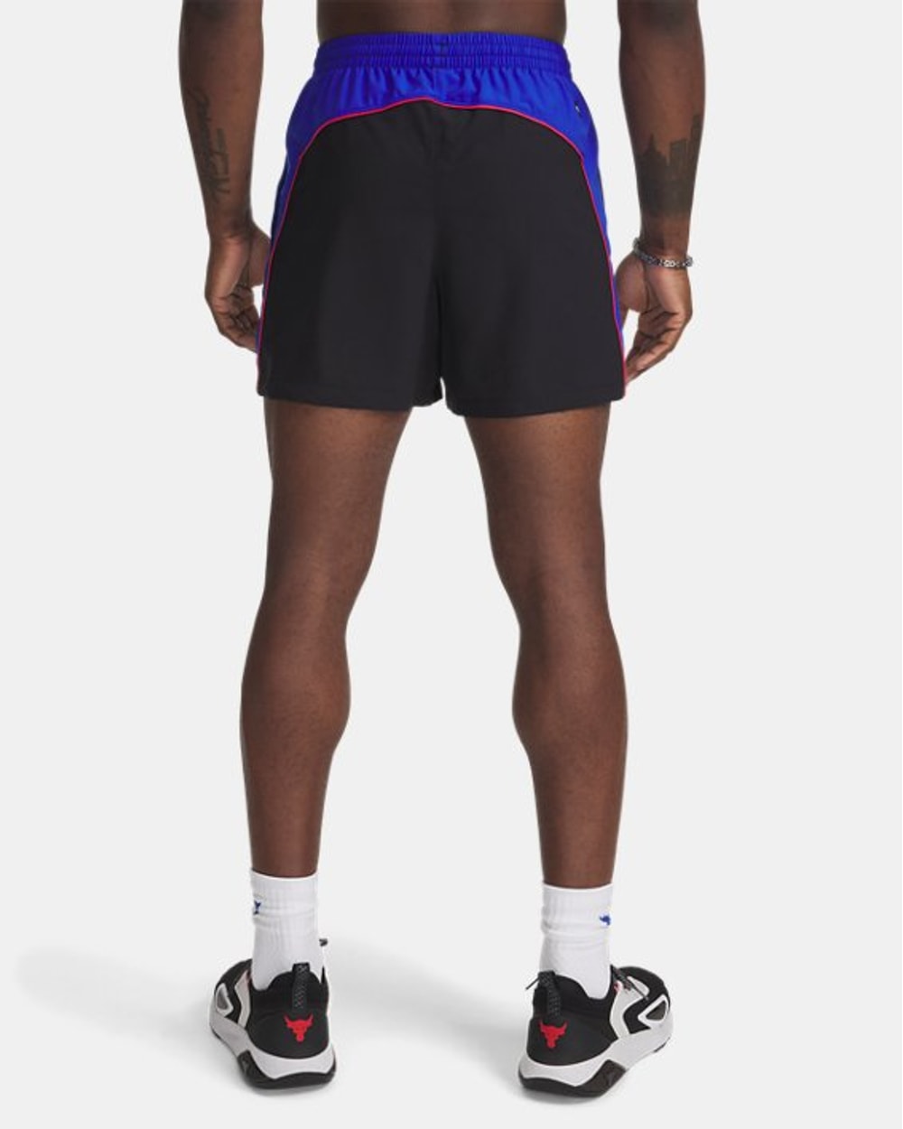 Under Armour Men's Project Rock Woven Colorblock 5" Shorts