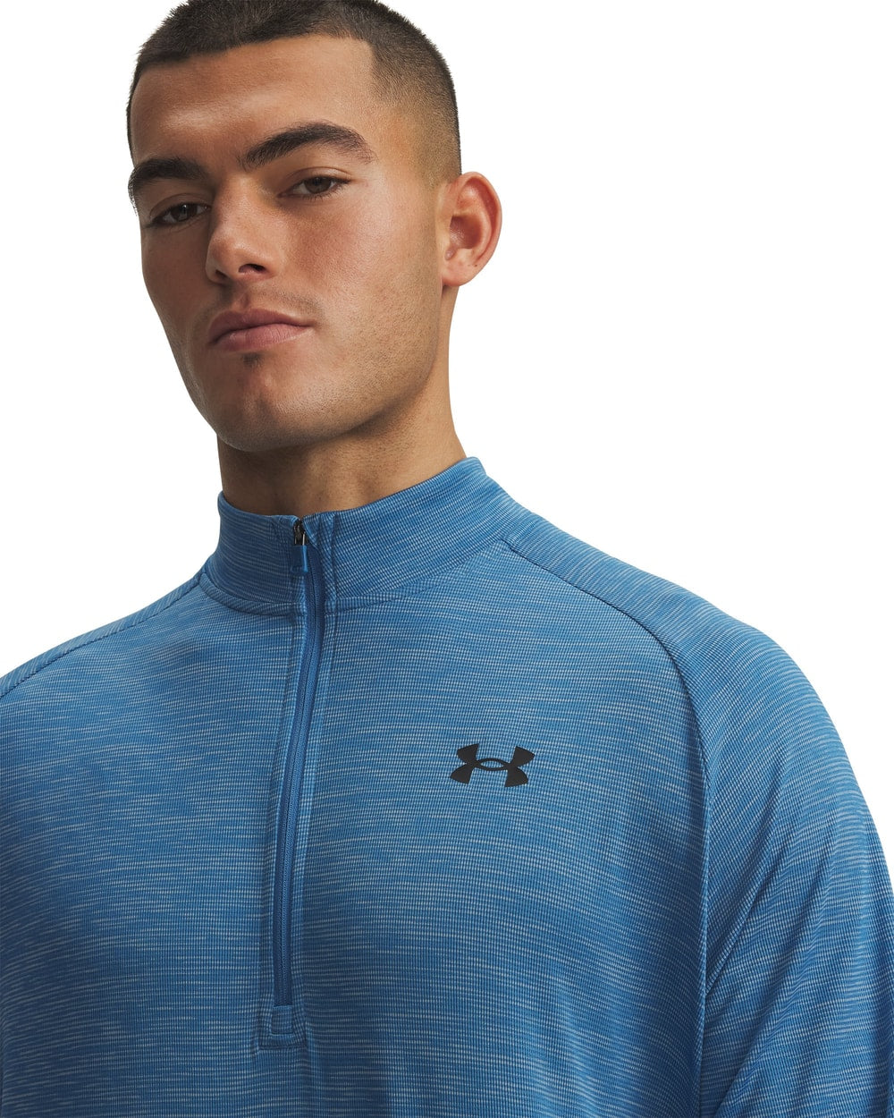 Under Armour Men's Tech Textured Half Zip AEGEAN BLUE