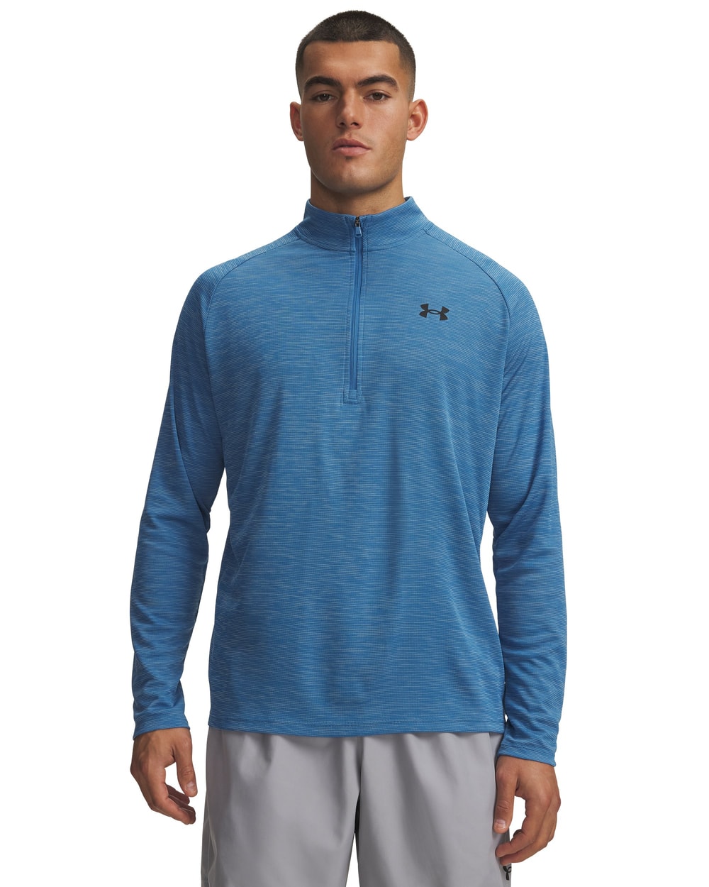 Under Armour Men's Tech Textured Half Zip AEGEAN BLUE