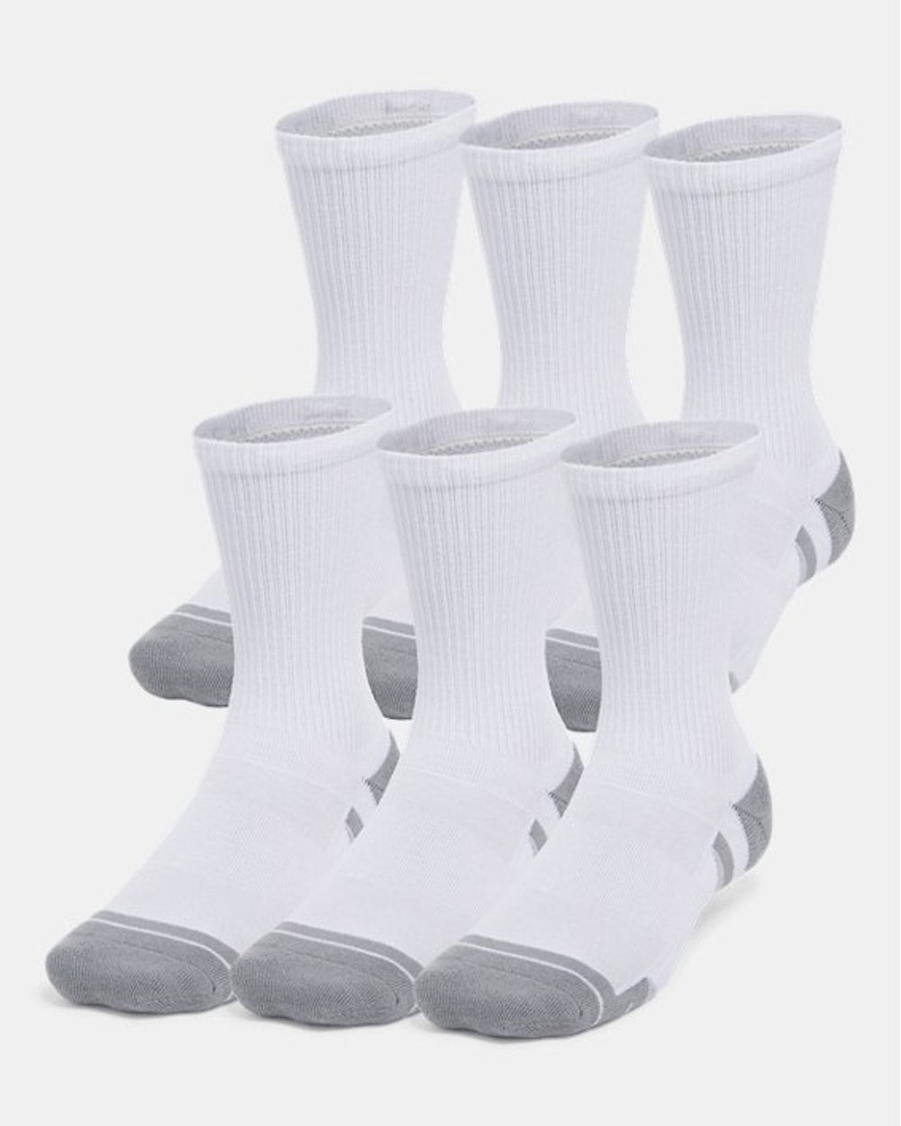 Under Armour Men's UA Performance Tech Crew Socks - 6 Pack
