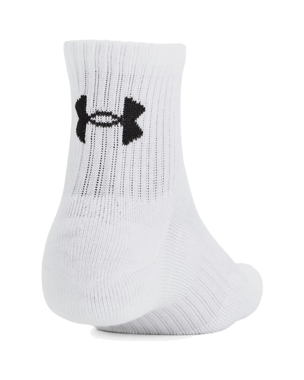 Under Armour Training Cotton Quarter Sock - White logo detail