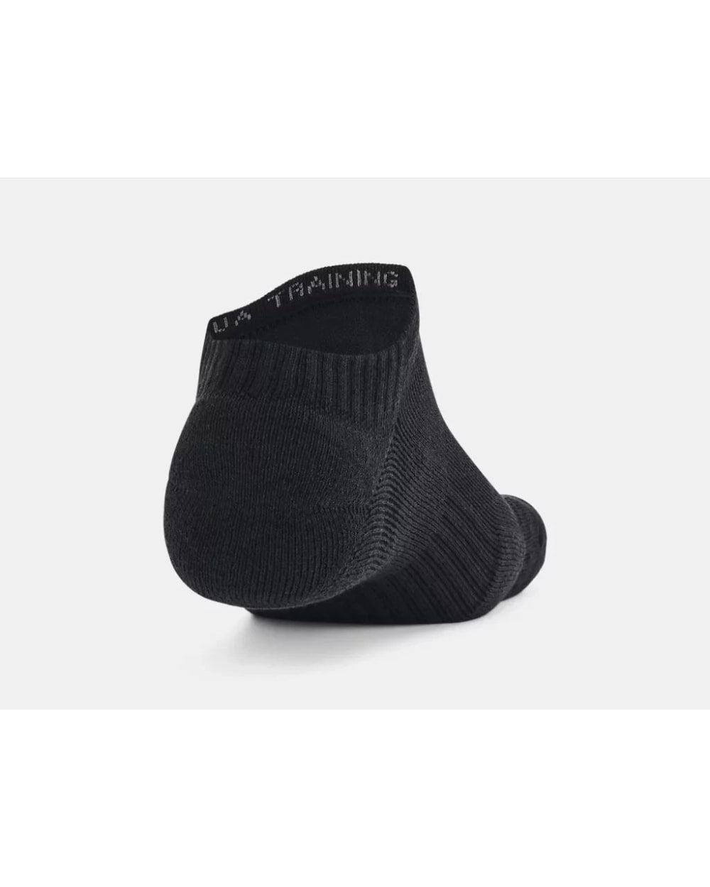 Under Armour Training Cotton No Show Sock - Black heel detail