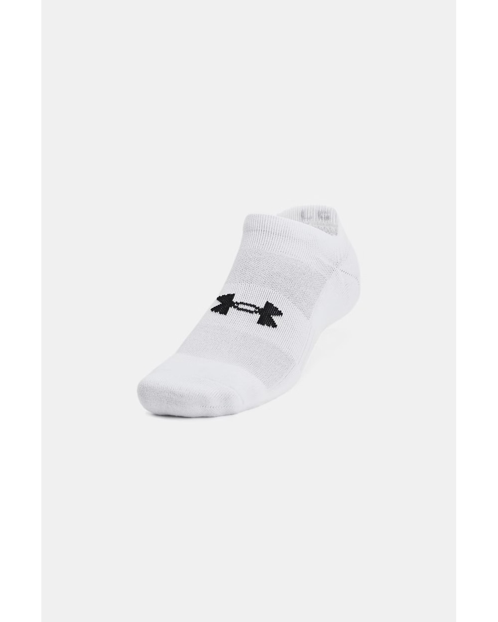 Under Armour Training Cotton No Show Sock - White