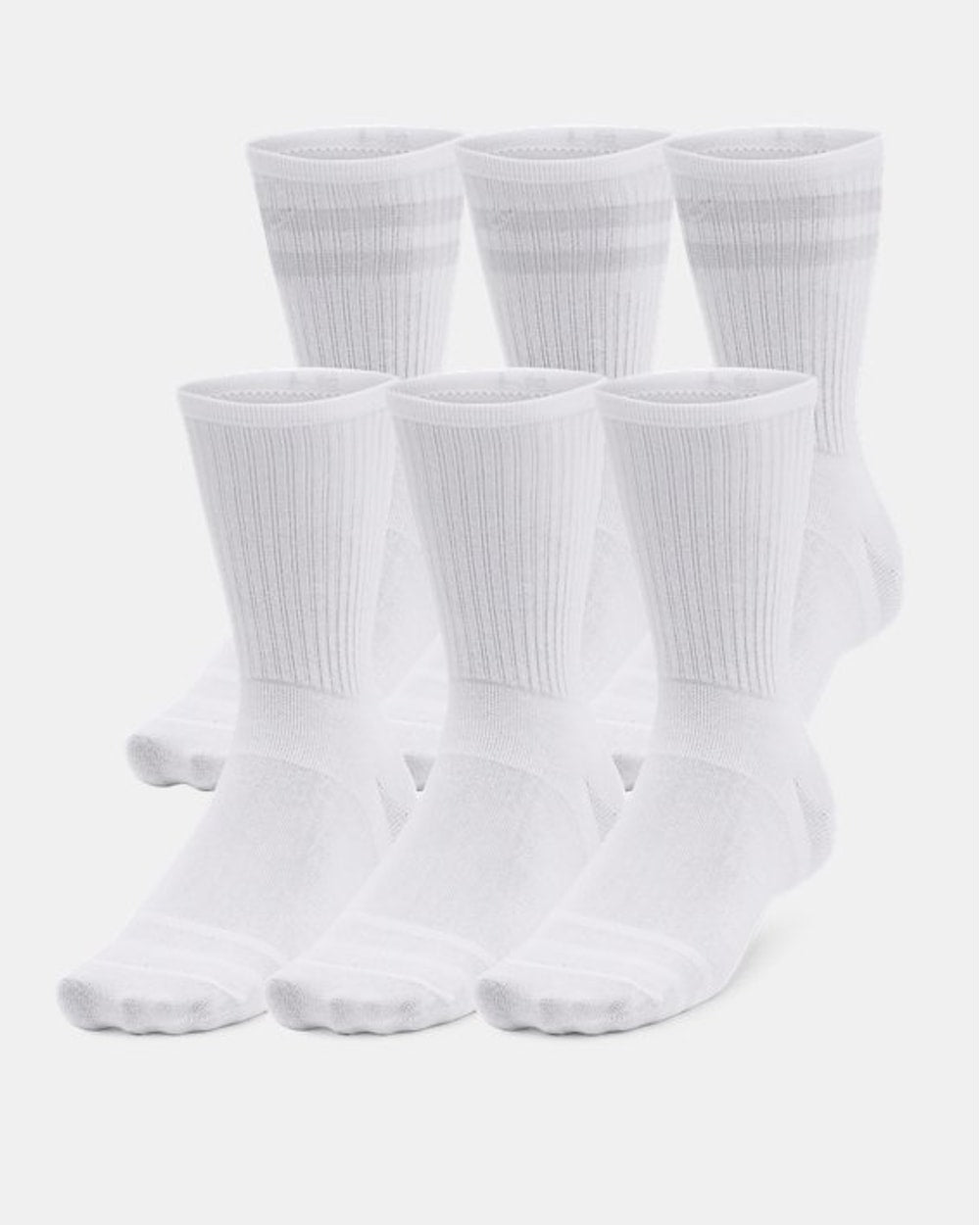 Under Armour Unisex Essential Crew Socks - 6 Pack
