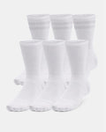Under Armour Unisex Essential Crew Socks - 6 Pack
