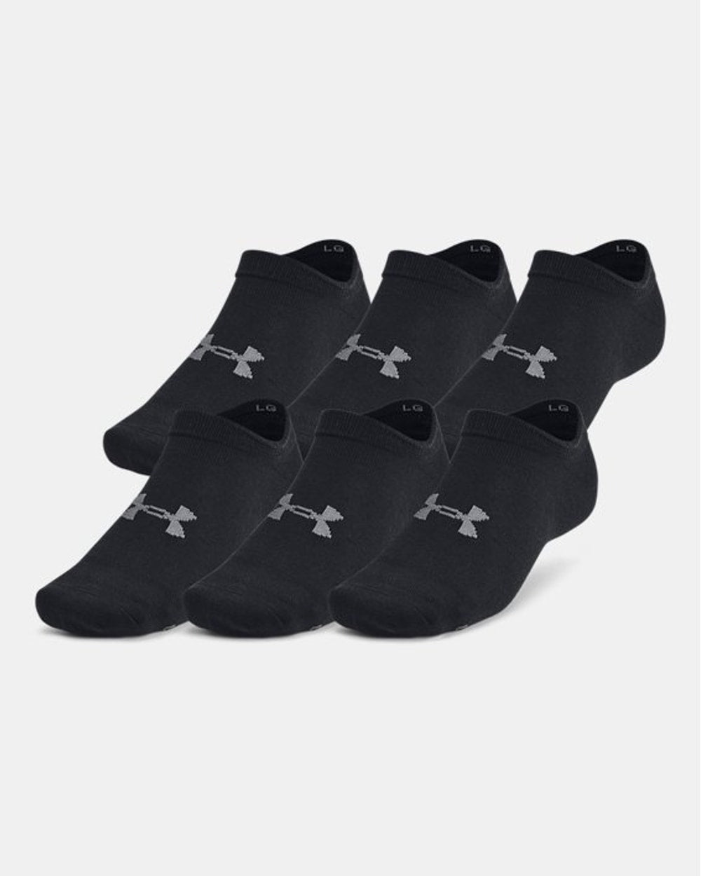 Under Armour Unisex Essential No-Show Socks - 6 Pack