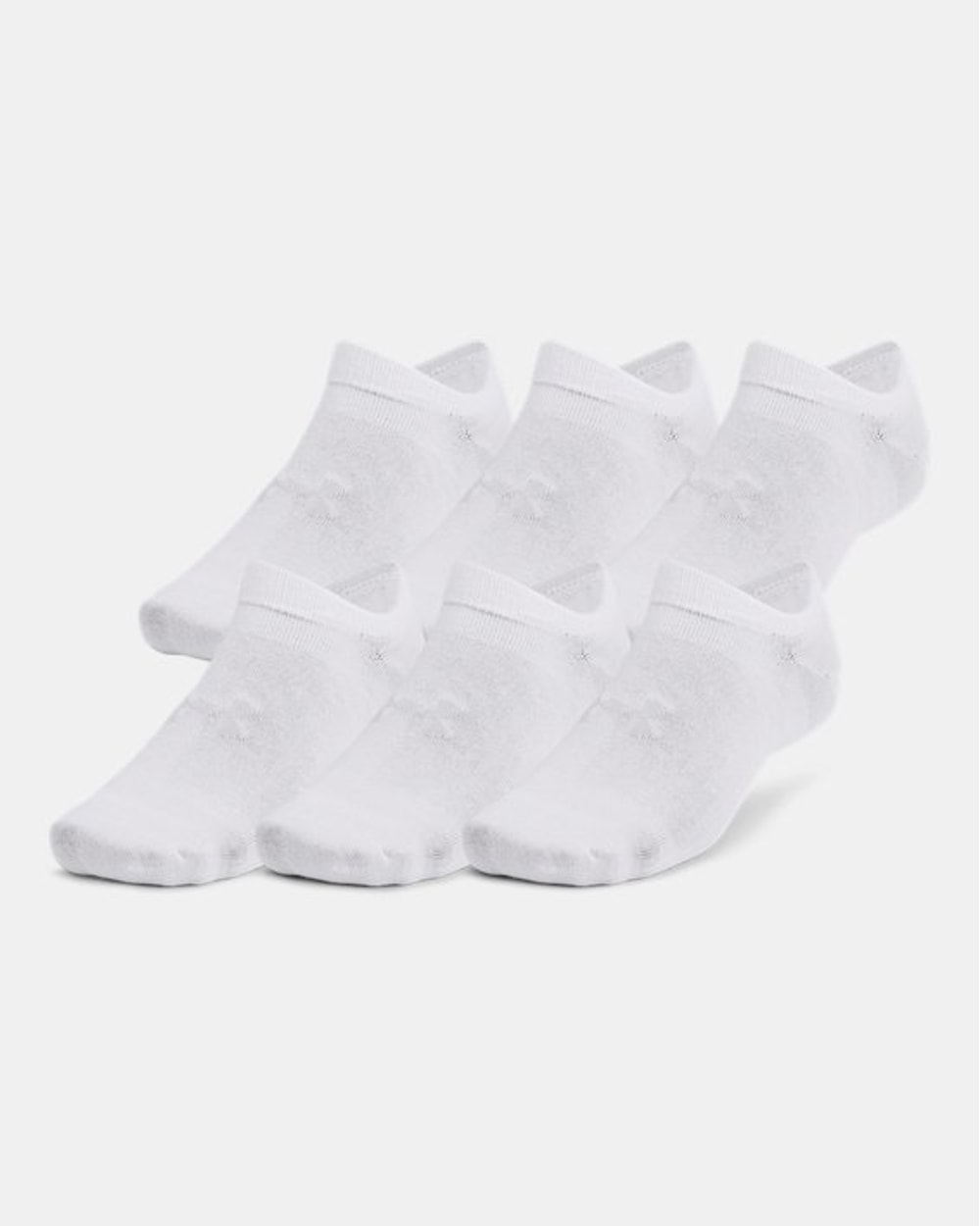 Under Armour Unisex Essential No-Show Socks - 6 Pack