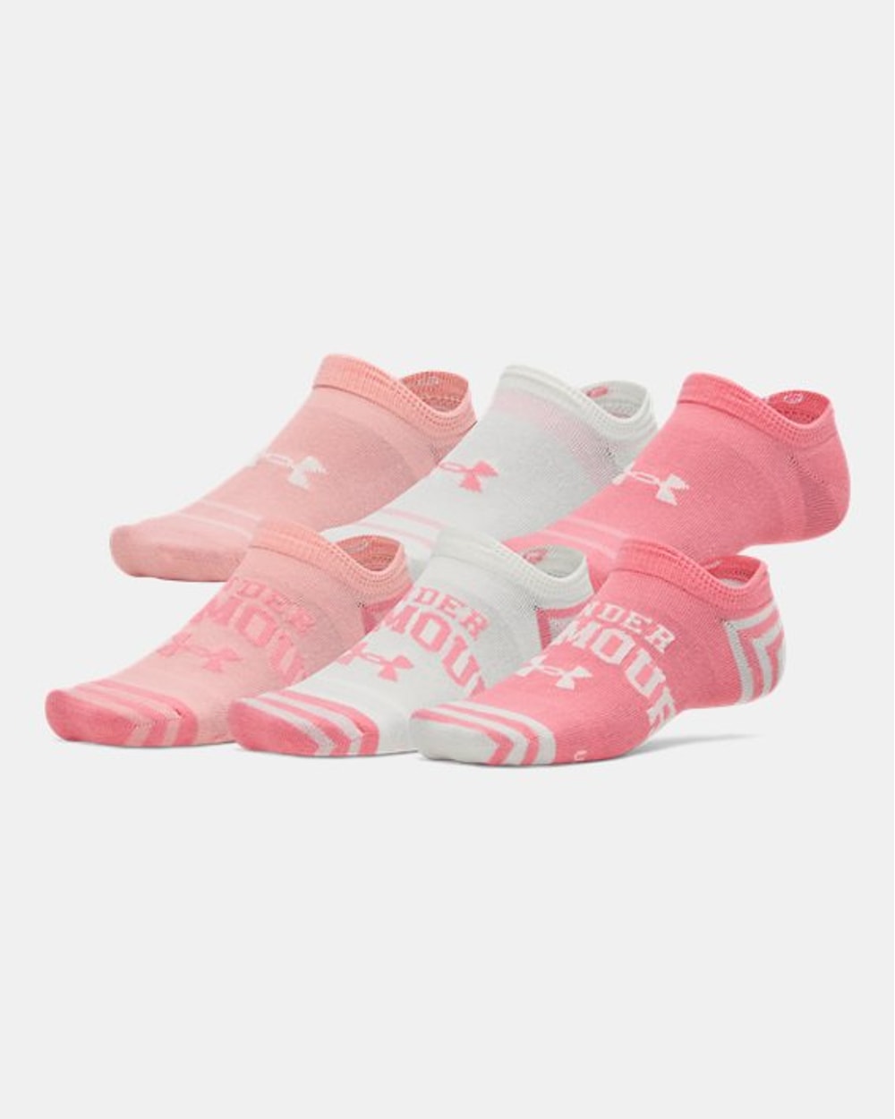 Under Armour Unisex Essential No-Show Socks - 6 Pack