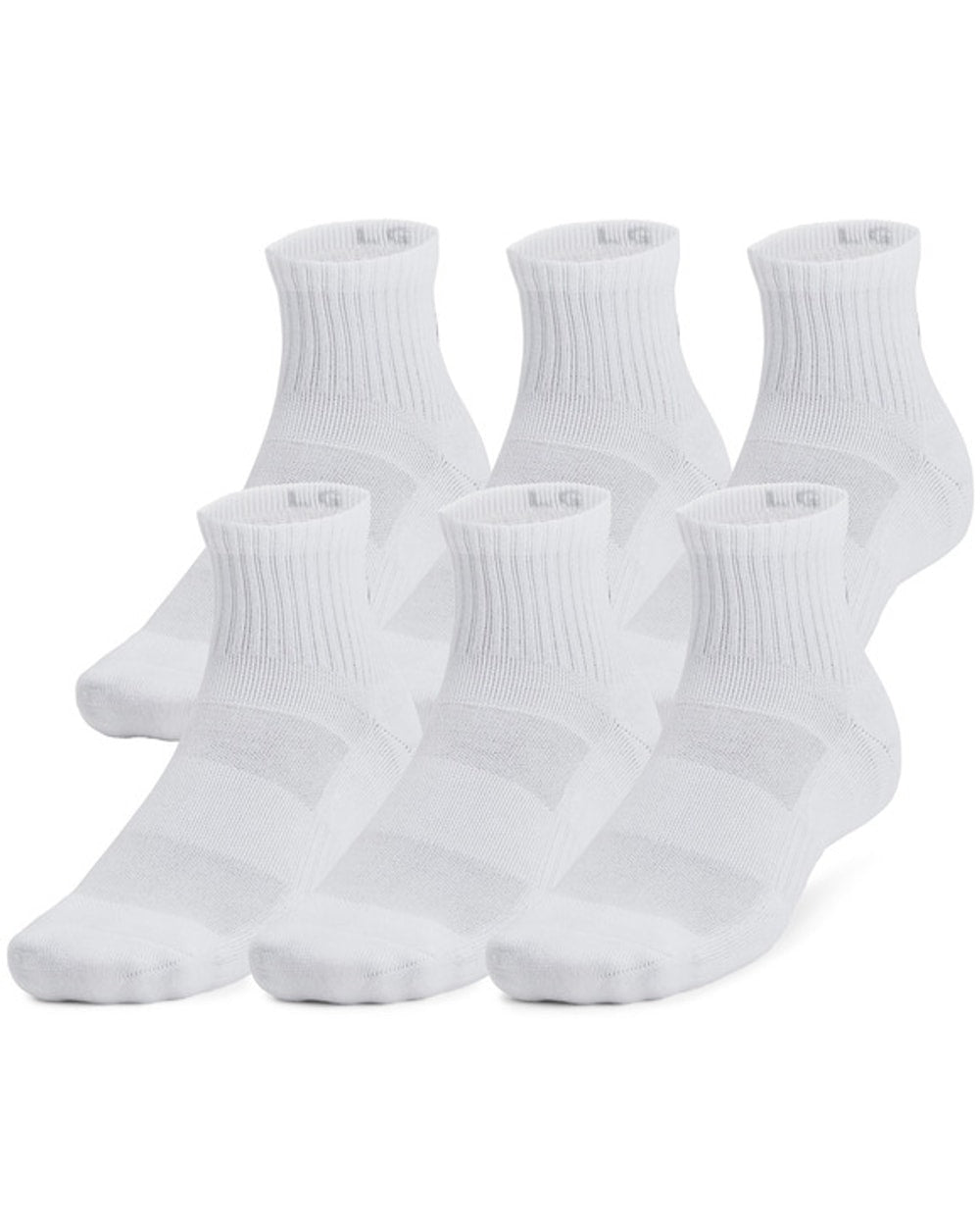 Under Armour Unisex TC Quarter Ankle Socks - 6 Pack