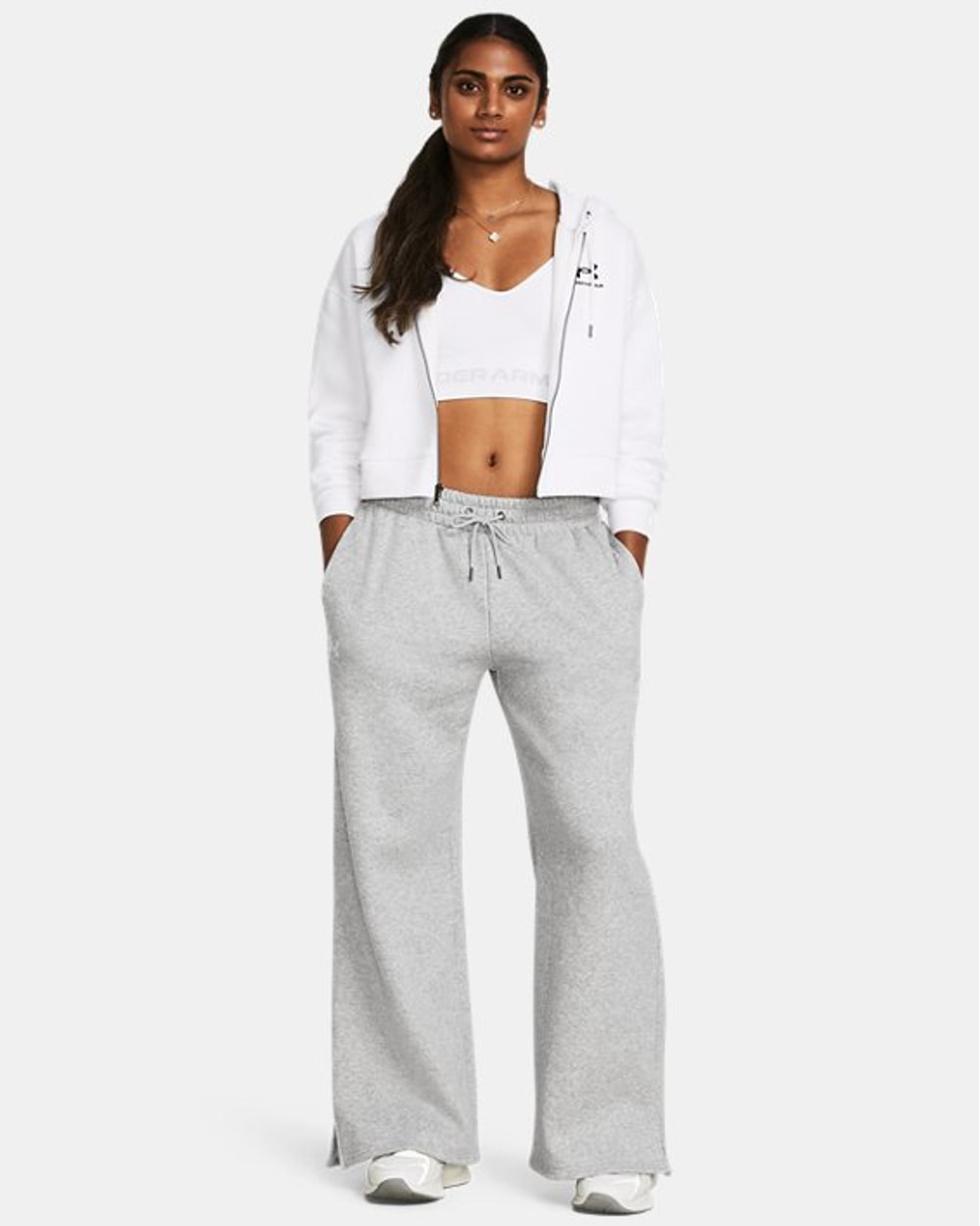 Under Armour Women's Icon Fleece Wide Leg Pants