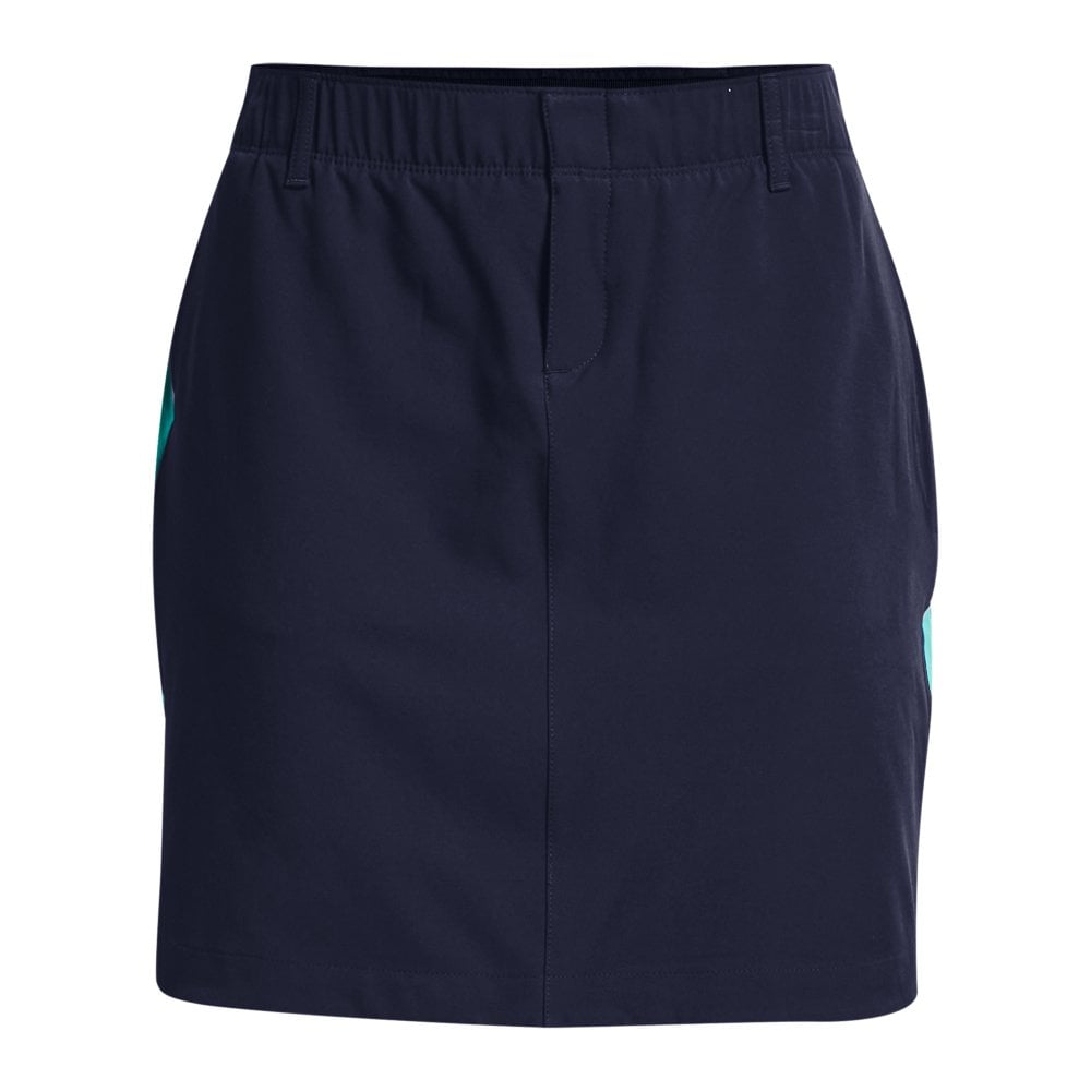 Under Armour Women's Links Woven Skort in Midnight Navy - front flat view