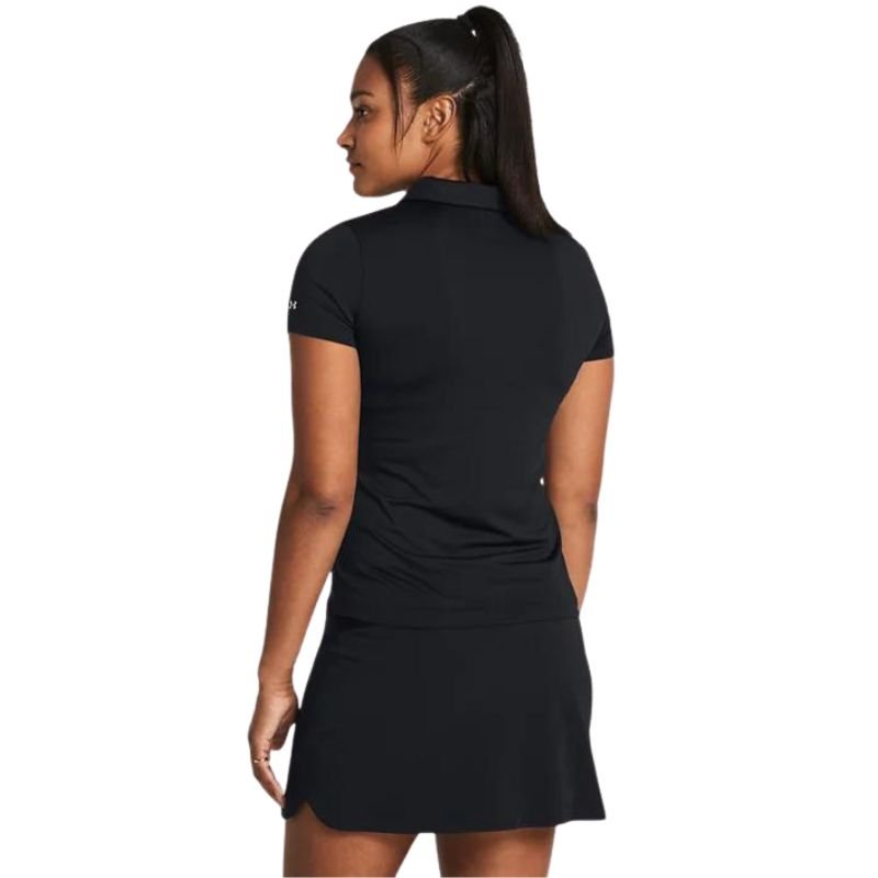 Under Armour Women's UA Playoff Short Sleeve Polo - Black - back