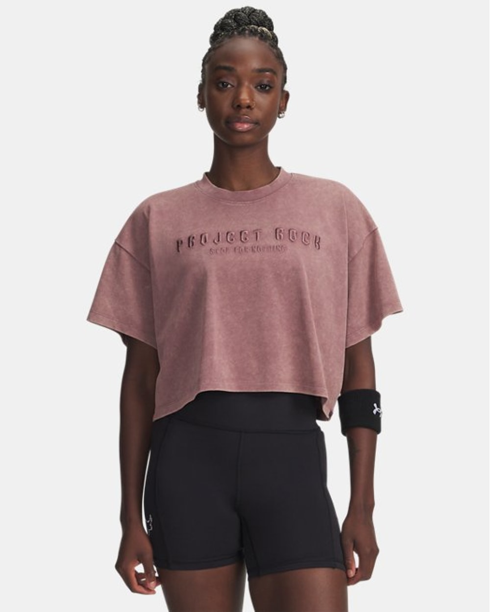 Under Armour Women's Project Rock Statement Graphic Short Sleeve