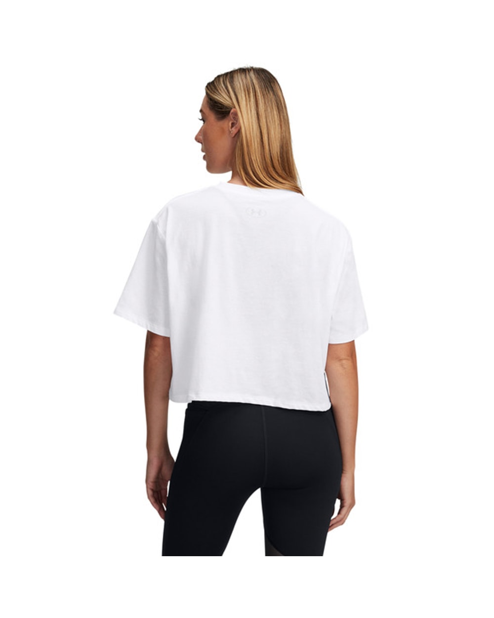 Under Armour Women's Script Boxy Crop Short Sleeve