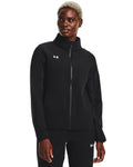 Under Armour Women's Squad 3.0 Warm-Up Jacket in Black - front on model