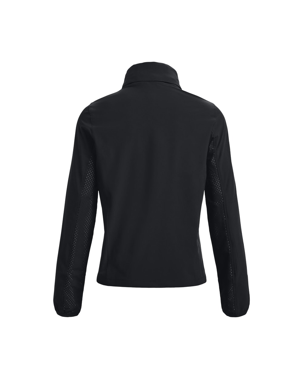 Under Armour Women's Squad 3.0 Warm-Up Jacket in Black - back flat lay