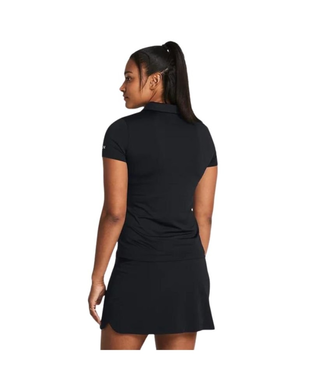 Under Armour Women's UA Playoff Short Sleeve Polo - Black - back