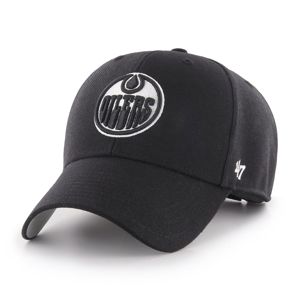 '47 Brand Edmonton Oilers MVP Adjustable Hat - Black/White