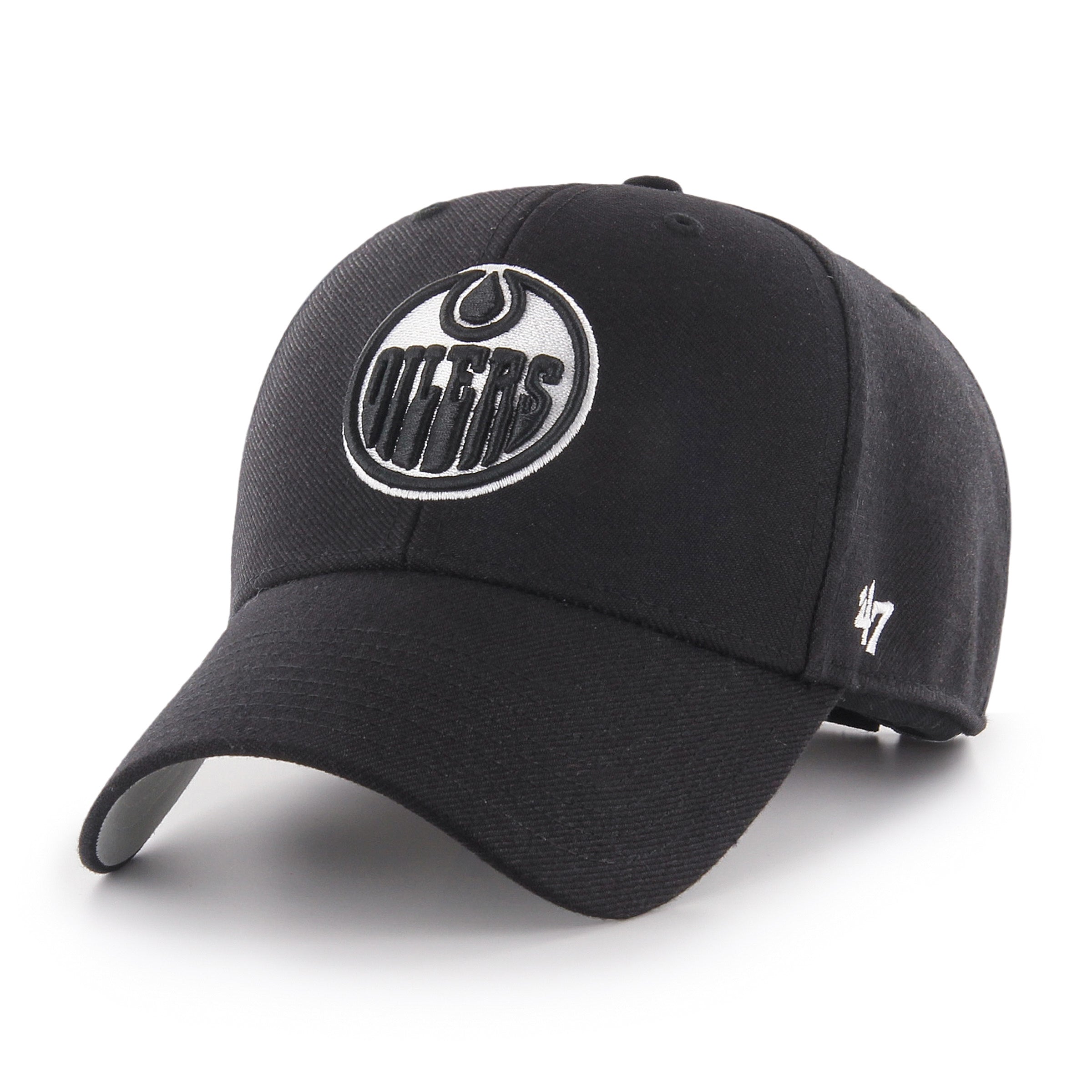 '47 Brand Edmonton Oilers MVP Adjustable Hat - Black/White