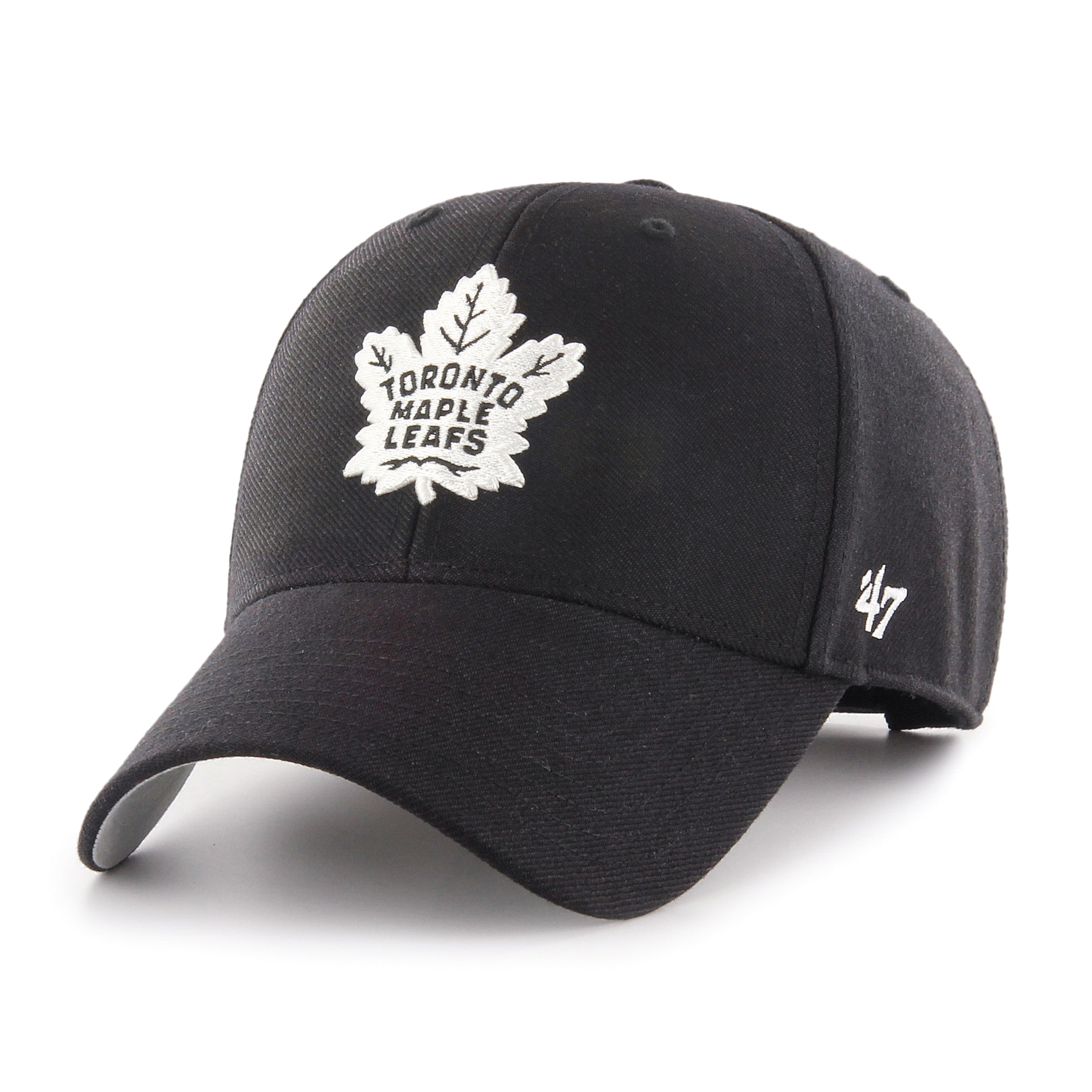 '47 Brand Toronto Maple Leafs MVP Adjustable Hat - Black/White