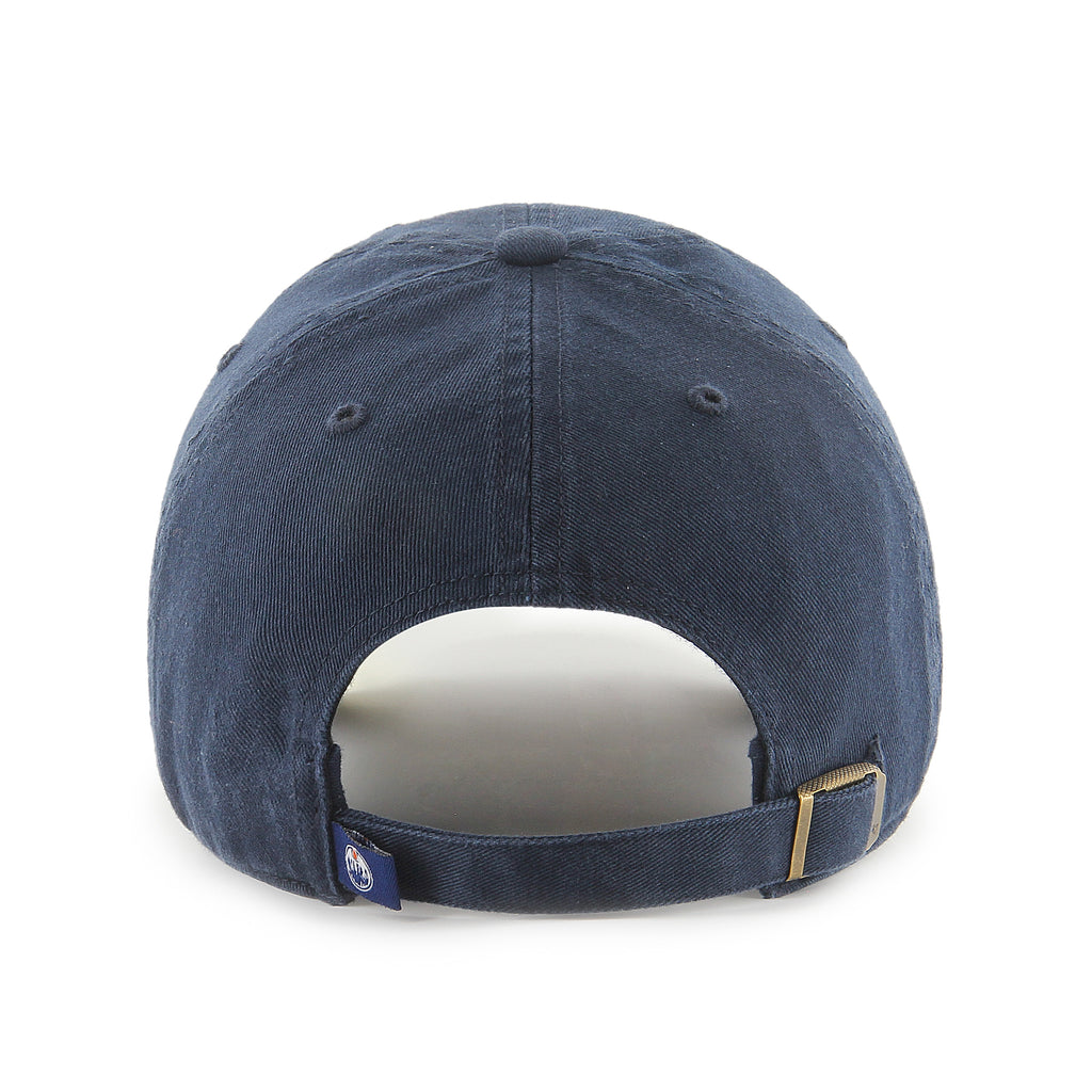 '47 Brand Edmonton Oilers Clean Up Adjustable Hat - Navy/Orange