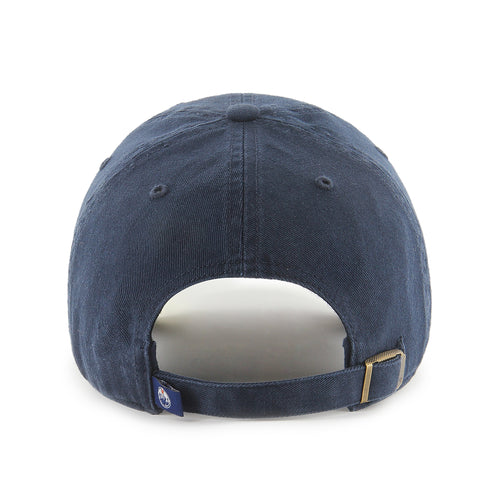 '47 Brand Edmonton Oilers Clean Up Adjustable Hat - Navy/Orange