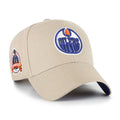 '47 Brand Edmonton Oilers MVP Sure Shot Adjustable Hat - Khaki