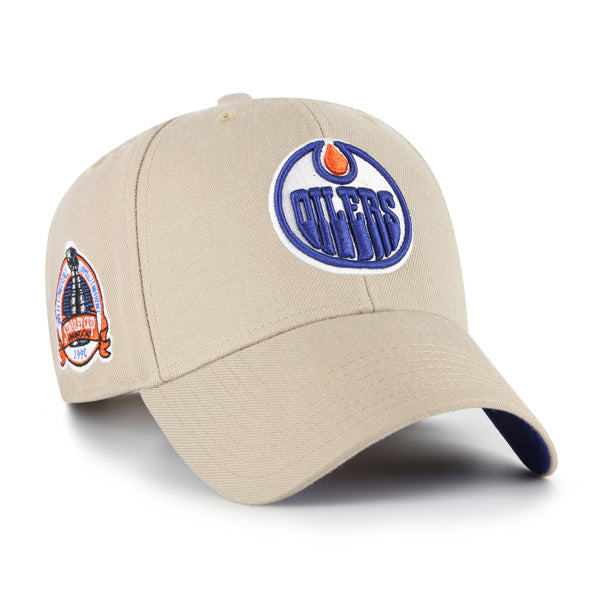 '47 Brand Edmonton Oilers MVP Sure Shot Adjustable Hat - Khaki