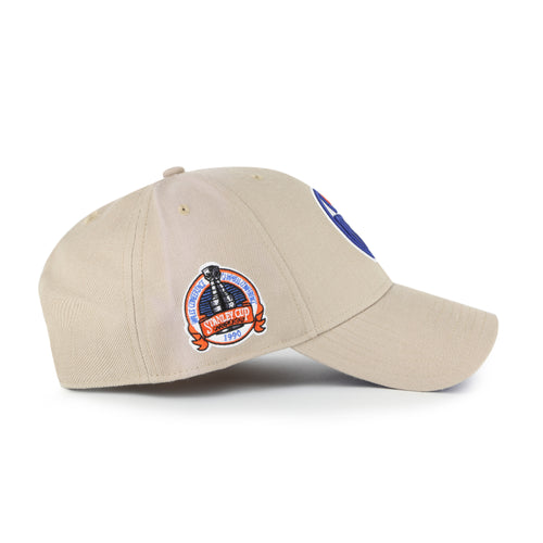 '47 Brand Edmonton Oilers MVP Sure Shot Adjustable Hat - Khaki