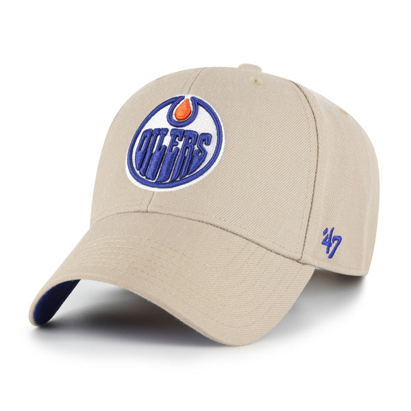 '47 Brand Edmonton Oilers MVP Sure Shot Adjustable Hat - Khaki