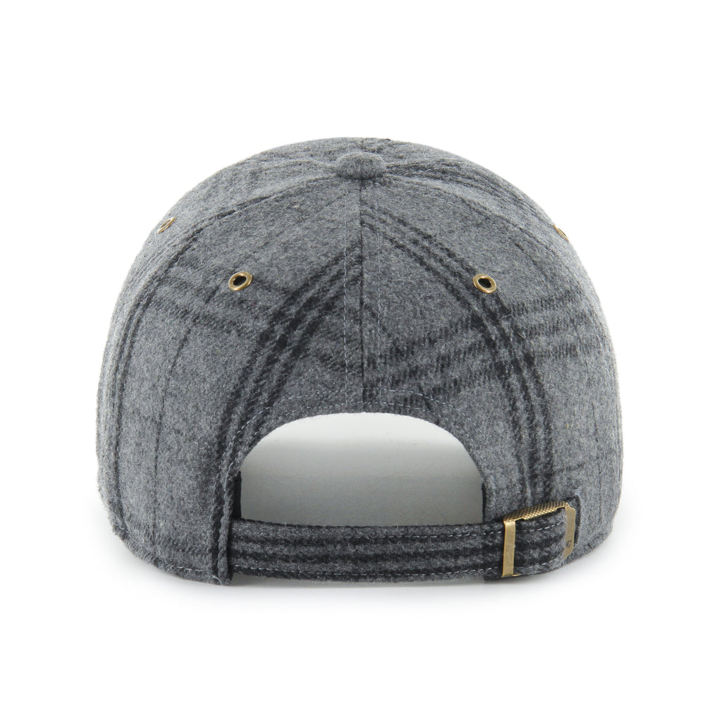 '47 Brand Edmonton Oilers Windowpane Plaid Clean Up Hat