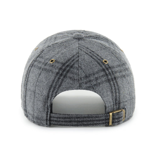 '47 Brand Edmonton Oilers Windowpane Plaid Clean Up Hat