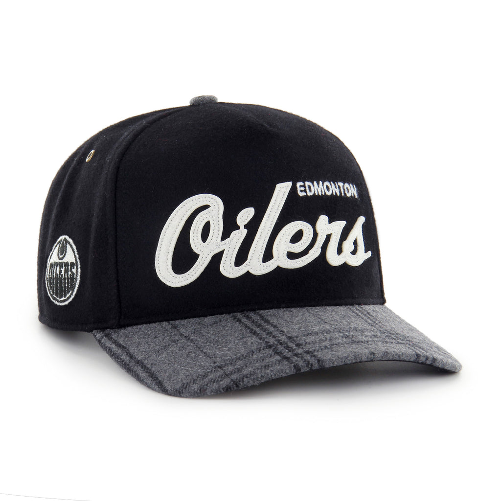 '47 Brand Edmonton Oilers Windowpane Plaid Hitch Hat